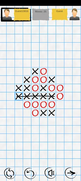 Скачать Tic Tac Toe Online: Mega XO — Без рекламы и открыты все темы — скриншот 1