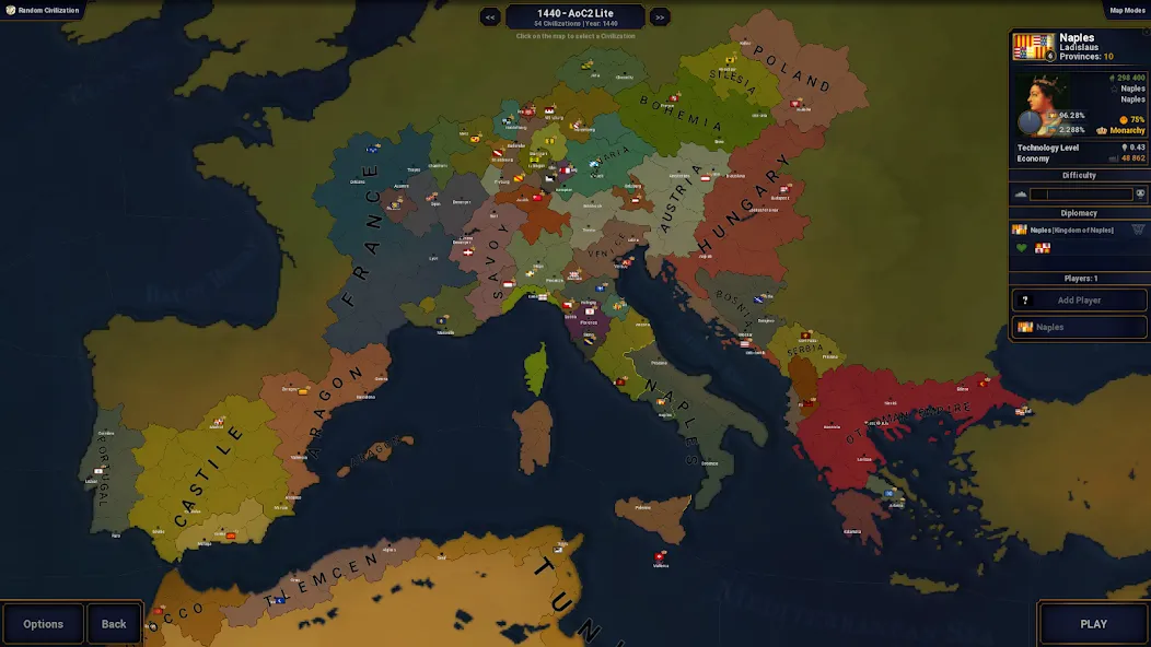 Скачать Age of History II - Lite MOD APK — Безлимитные ресурсы и открыты все сценарии — скриншот 1 Скачать Age of History II - Lite MOD APK — Безлимитные ресурсы и открыты все сценарии — скриншот 1