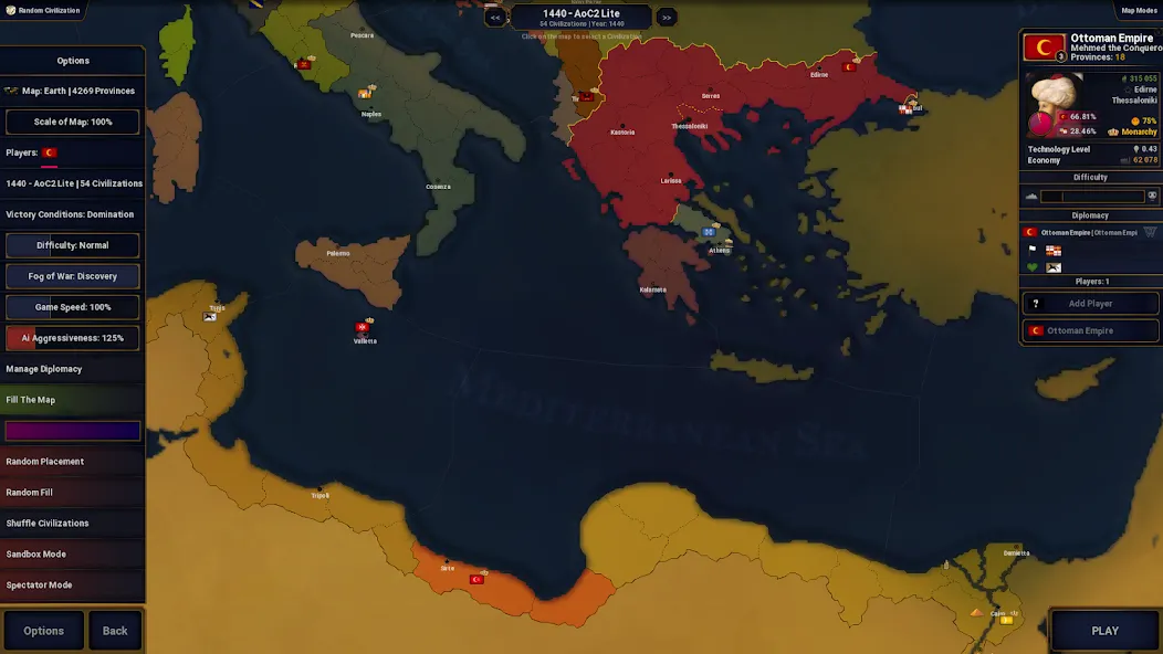 Скачать Age of History II - Lite MOD APK — Безлимитные ресурсы и открыты все сценарии — скриншот 2 Скачать Age of History II - Lite MOD APK — Безлимитные ресурсы и открыты все сценарии — скриншот 2