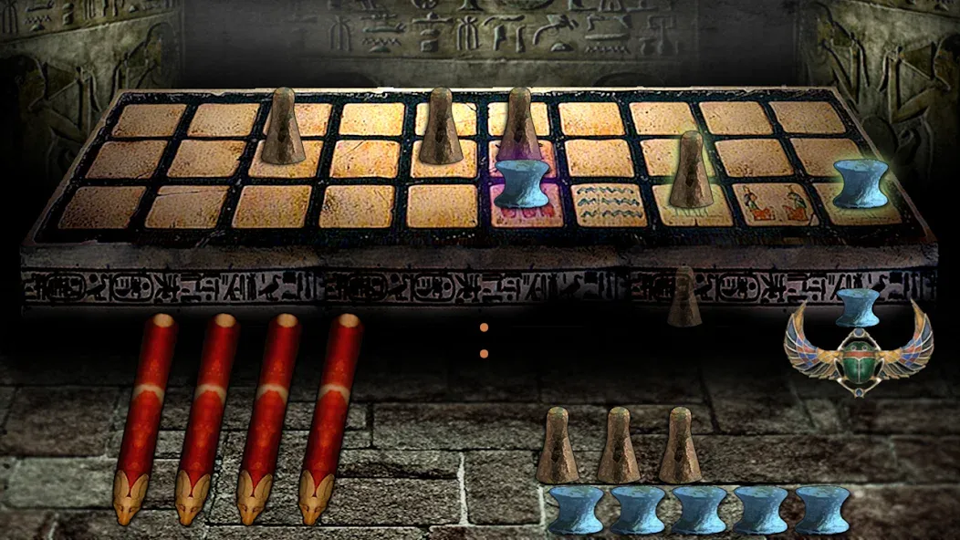 Взломанная Egyptian Senet (Ancient Egypt] на Андроид — Открыты все поля и фишки — скриншот 3