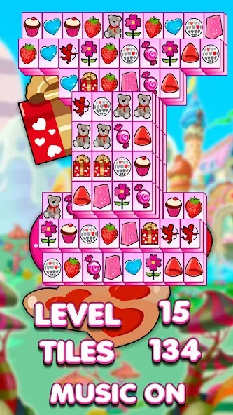 Скачать Lovely Mahjong на телефон — Безлимитные подсказки и отмена ходов — скриншот 2