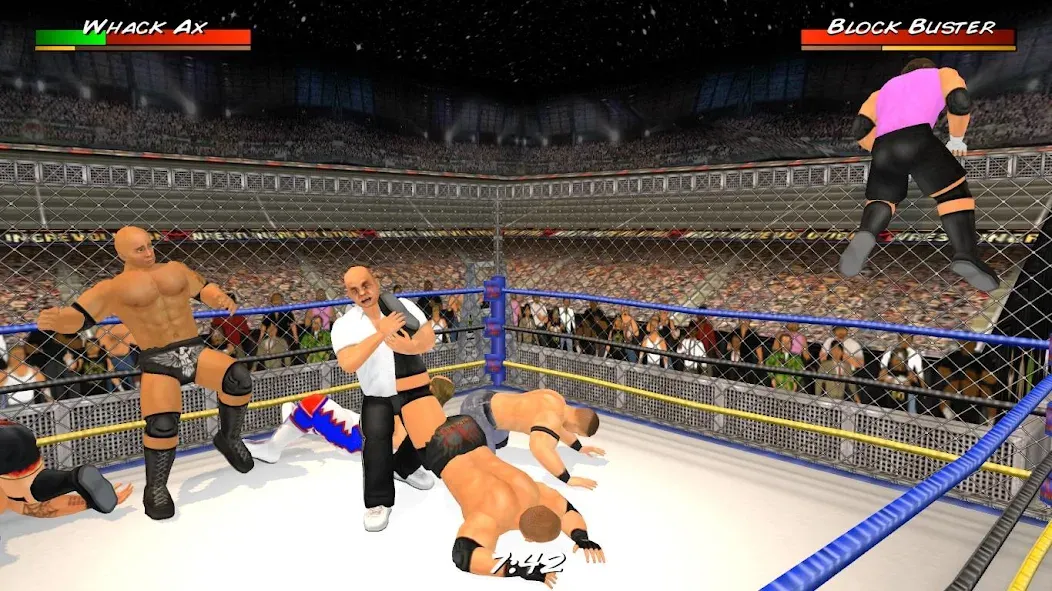 Wrestling Revolution 3D на Андроид — Безлимитные деньги и все разблокировано — скриншот 1