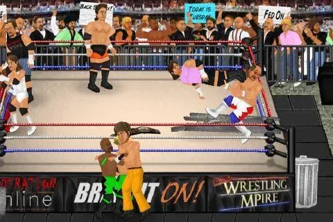 Скачать взломанную Wrestling Revolution — Безлимитные деньги и энергия — скриншот 1