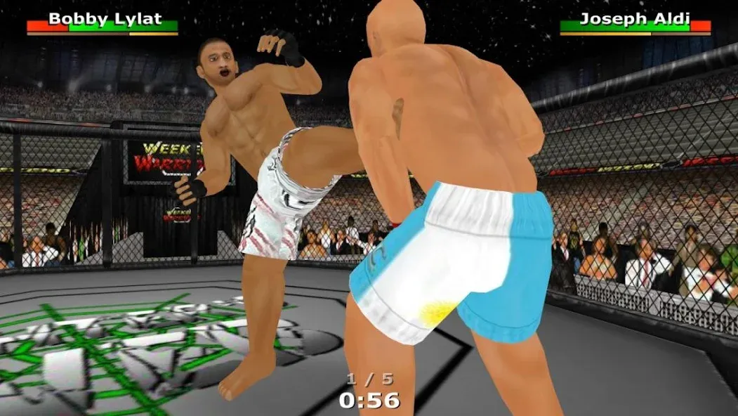 Weekend Warriors MMA — Взломанная версия (Безлимитные деньги и энергия) — скриншот 1