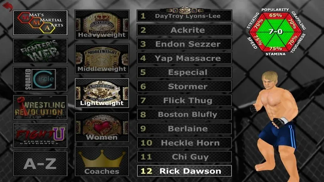 Weekend Warriors MMA — Взломанная версия (Безлимитные деньги и энергия) — скриншот 2