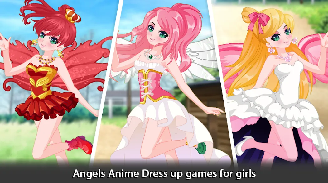 Скачать Dress Up Angel Anime Girl Game (Мод: Безлимитные монеты и все наряды) на Андроид — скриншот 5