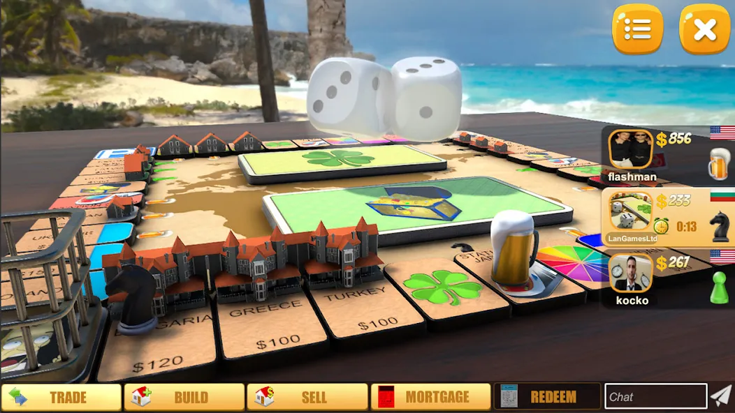 Скачать Rento - Dice Board Game Online на Android — Безлимитные деньги и все функции открыты — скриншот 1