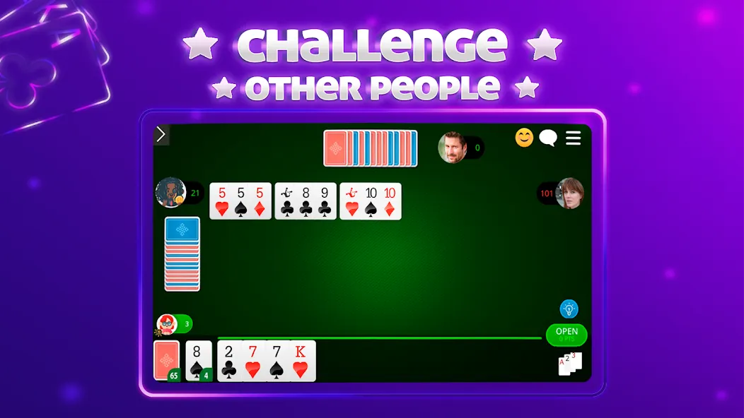 Скачать взлом Scala 40 Online - Card Game на Андроид — Онлайн игра без рекламы — скриншот 2