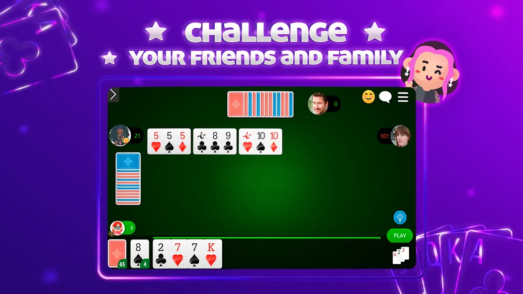 Скачать взлом Scala 40 Online - Card Game на Андроид — Онлайн игра без рекламы — скриншот 4