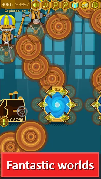 Steampunk Idle Gear Spinner — Взломанная версия (Безлимитные деньги и ускоренная прокачка) — скриншот 5