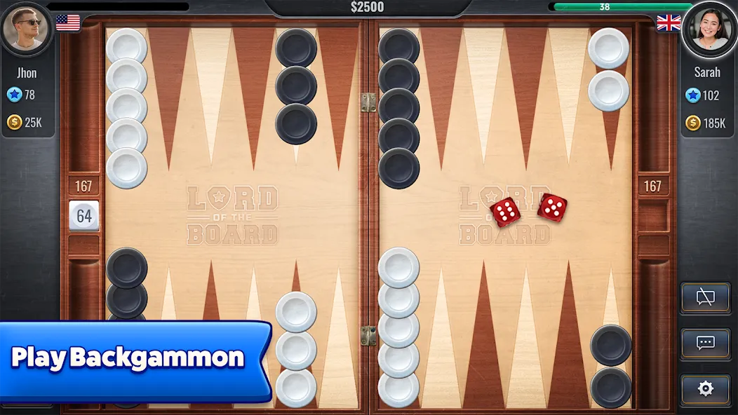 Скачать Backgammon - Lord of the Board на телефон — Безлимитные монеты и открыты все функции — скриншот 1