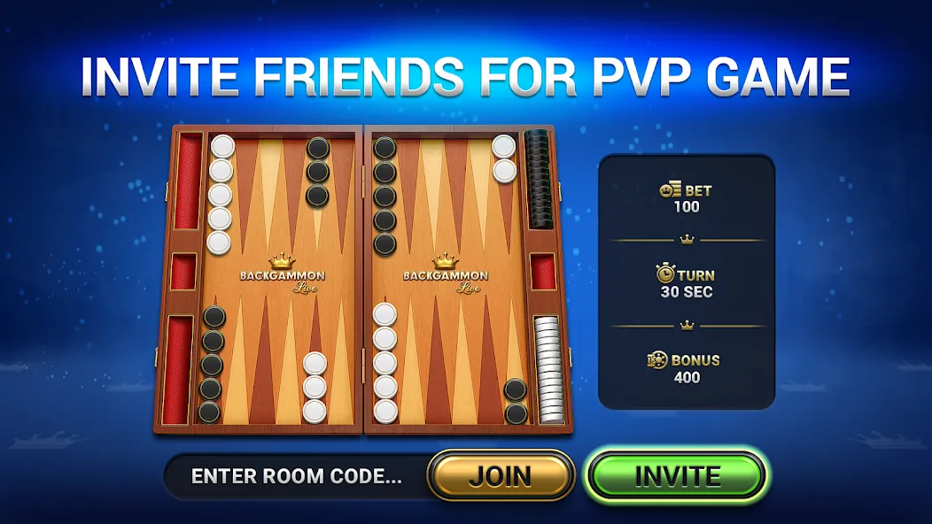 Скачать Backgammon Live - Online Games — Модификация Бесконечные монеты и без рекламы — скриншот 1
