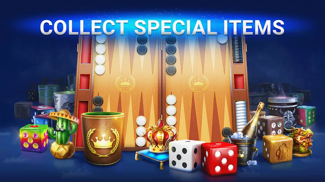 Скачать Backgammon Live - Online Games — Модификация Бесконечные монеты и без рекламы — скриншот 5