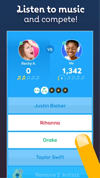 SongPop Classic: Music Trivia MOD APK — Безлимитные жизни и открыты все песни — скриншот 3