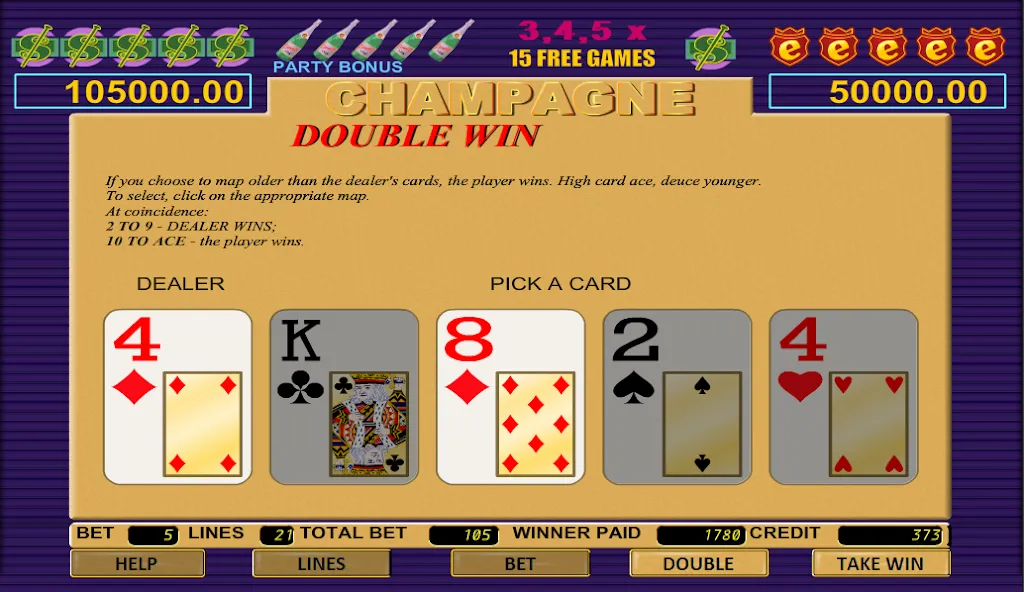 Скачать Champagne Slot на Android — Безлимитные монеты и бонусы — скриншот 3