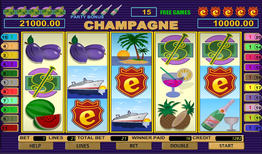 Скачать Champagne Slot на Android — Безлимитные монеты и бонусы — скриншот 4