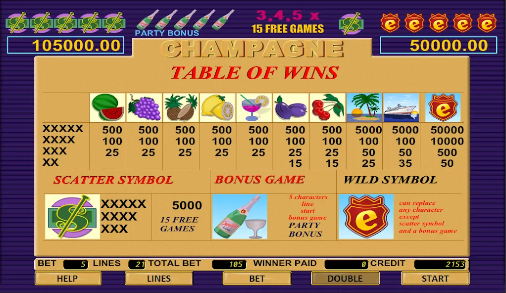 Скачать Champagne Slot на Android — Безлимитные монеты и бонусы — скриншот 5
