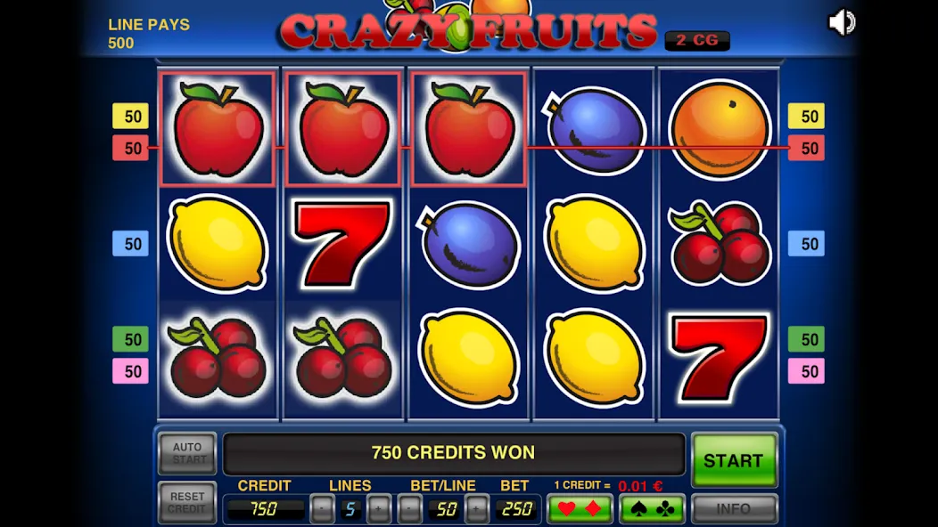 Crazy Fruits MOD APK на Android — Много монет и жизней — скриншот 1