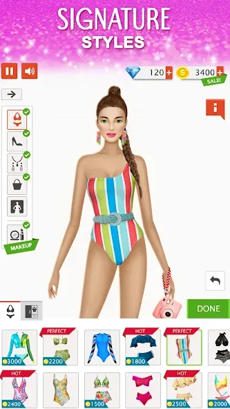 Скачать Fashion Stylist: Dress Up Game с модом — Безлимитные деньги и все наряды — скриншот 5 Скачать Fashion Stylist: Dress Up Game с модом — Безлимитные деньги и все наряды — скриншот 5