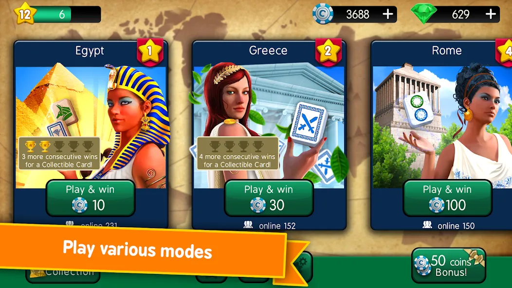 Mahjong Duels на Андроид — Безлимитные монеты и все уровни — скриншот 2
