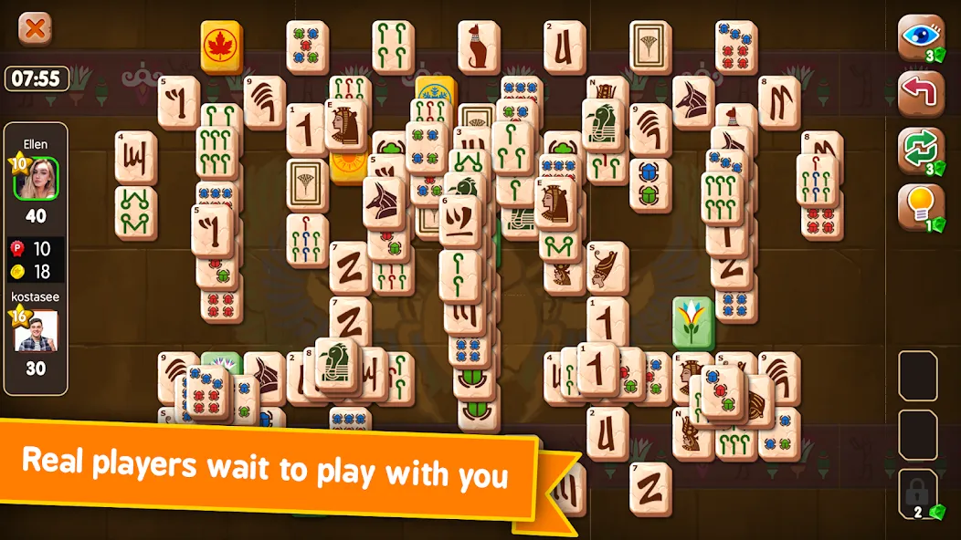 Mahjong Duels на Андроид — Безлимитные монеты и все уровни — скриншот 3
