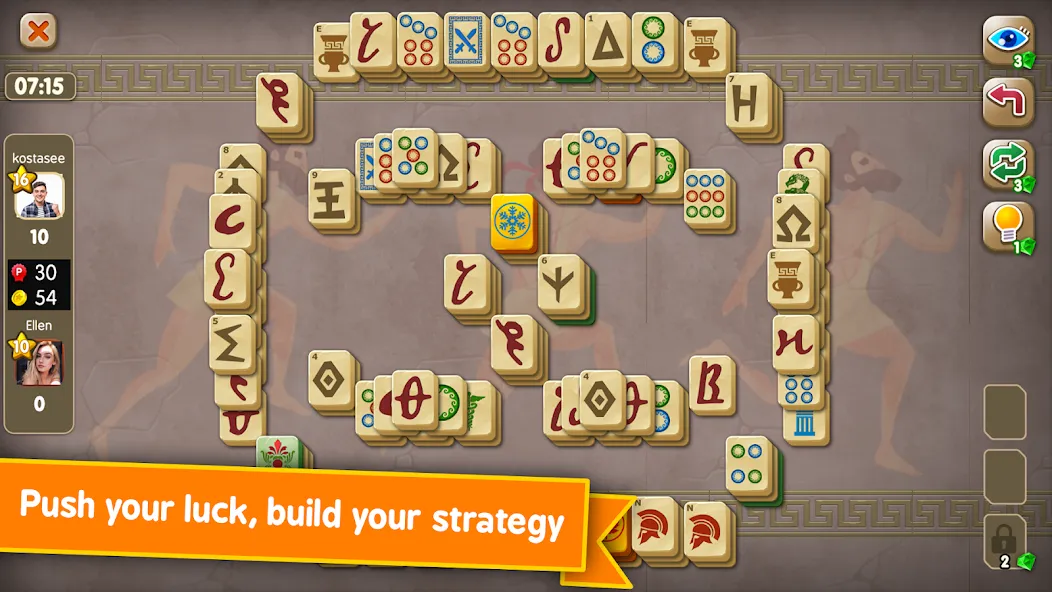 Mahjong Duels на Андроид — Безлимитные монеты и все уровни — скриншот 4