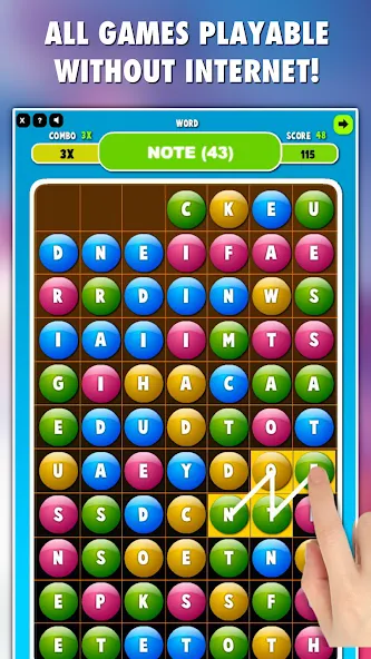 Взлом Word Games 101-in-1 — Безлимитные подсказки и открыты все игры — скриншот 3