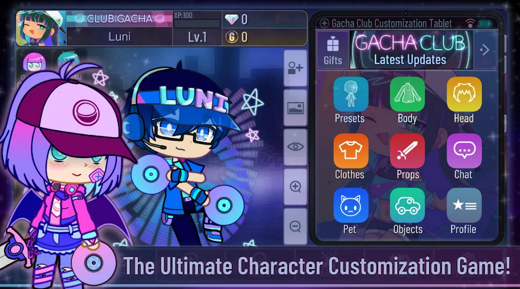 Взломанная Gacha Club на Андроид — Открыты все персонажи и предметы — скриншот 2 Взломанная Gacha Club на Андроид — Открыты все персонажи и предметы — скриншот 2