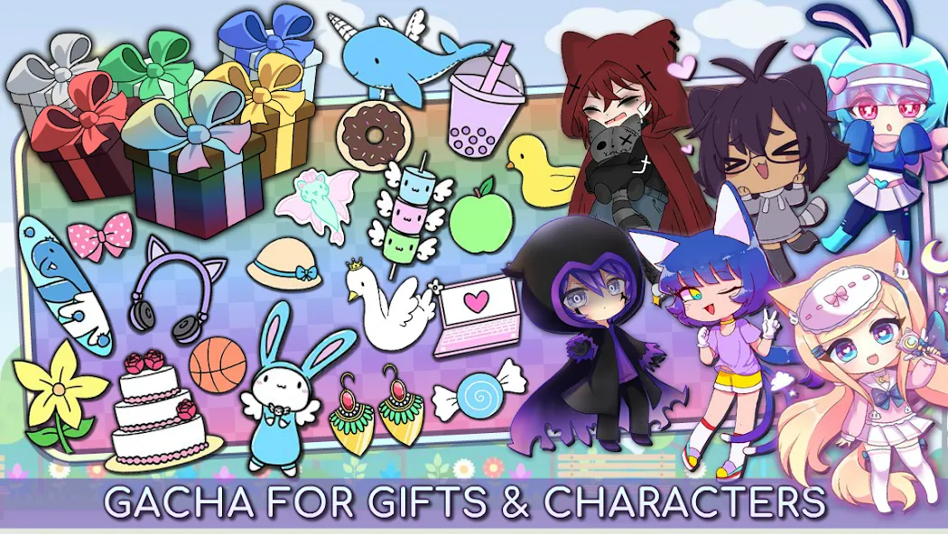Gacha Life — Мод: Безлимитные деньги и все персонажи — скриншот 2 Gacha Life — Мод: Безлимитные деньги и все персонажи — скриншот 2