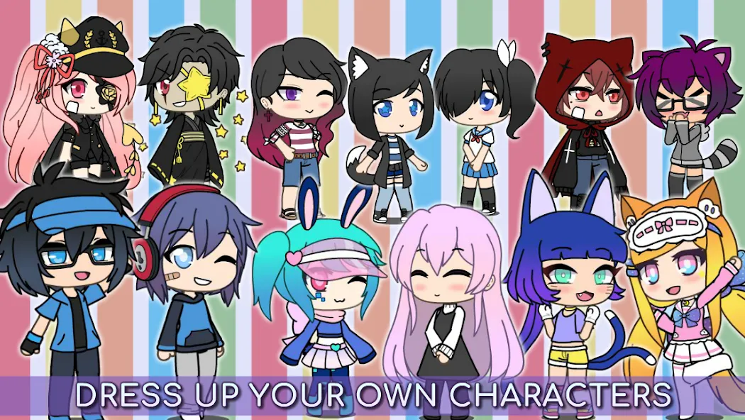Gacha Life — Мод: Безлимитные деньги и все персонажи — скриншот 3 Gacha Life — Мод: Безлимитные деньги и все персонажи — скриншот 3