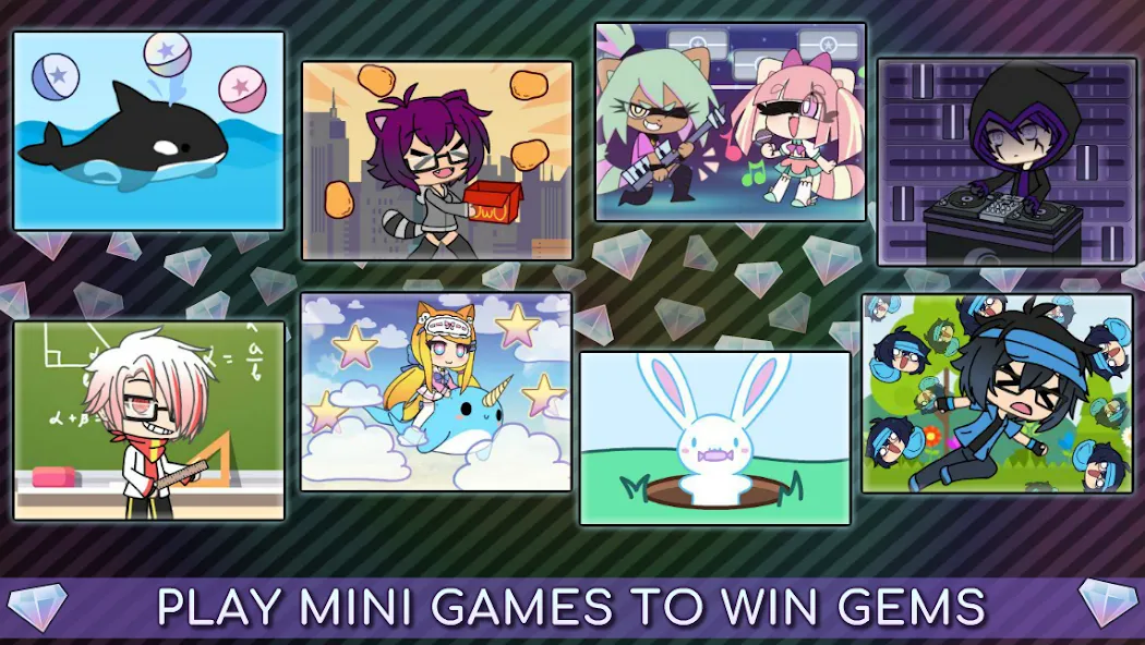 Gacha Life — Мод: Безлимитные деньги и все персонажи — скриншот 4 Gacha Life — Мод: Безлимитные деньги и все персонажи — скриншот 4