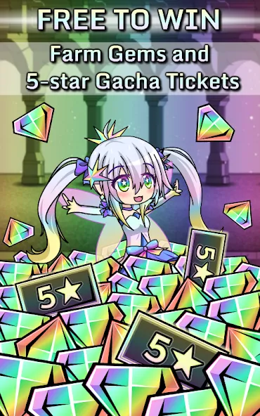 Скачать Gacha World (Мод: Неограниченные ресурсы и разблокированы персонажи) на Андроид — скриншот 2