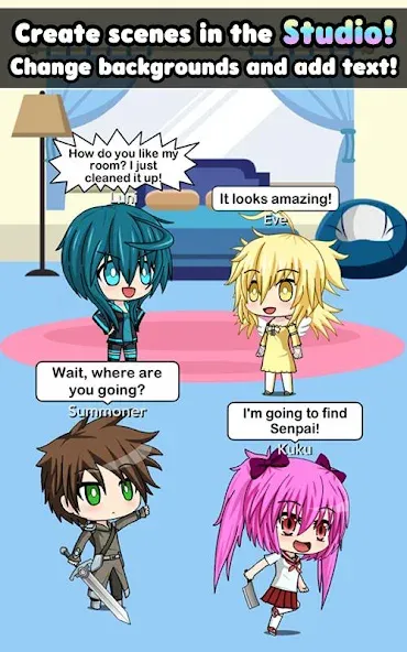 Скачать Pocket Chibi - Anime Dress Up — Последняя версия (Безлимитные монеты и алмазы) — скриншот 3 Скачать Pocket Chibi - Anime Dress Up — Последняя версия (Безлимитные монеты и алмазы) — скриншот 3