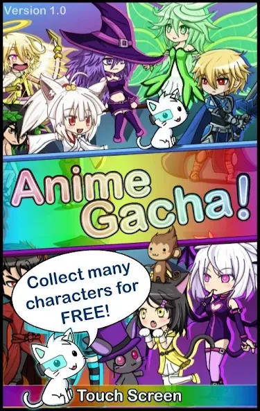 Скачать Anime Gacha! (Simulator & RPG] на Android — Безлимитные ресурсы и все персонажи — скриншот 1