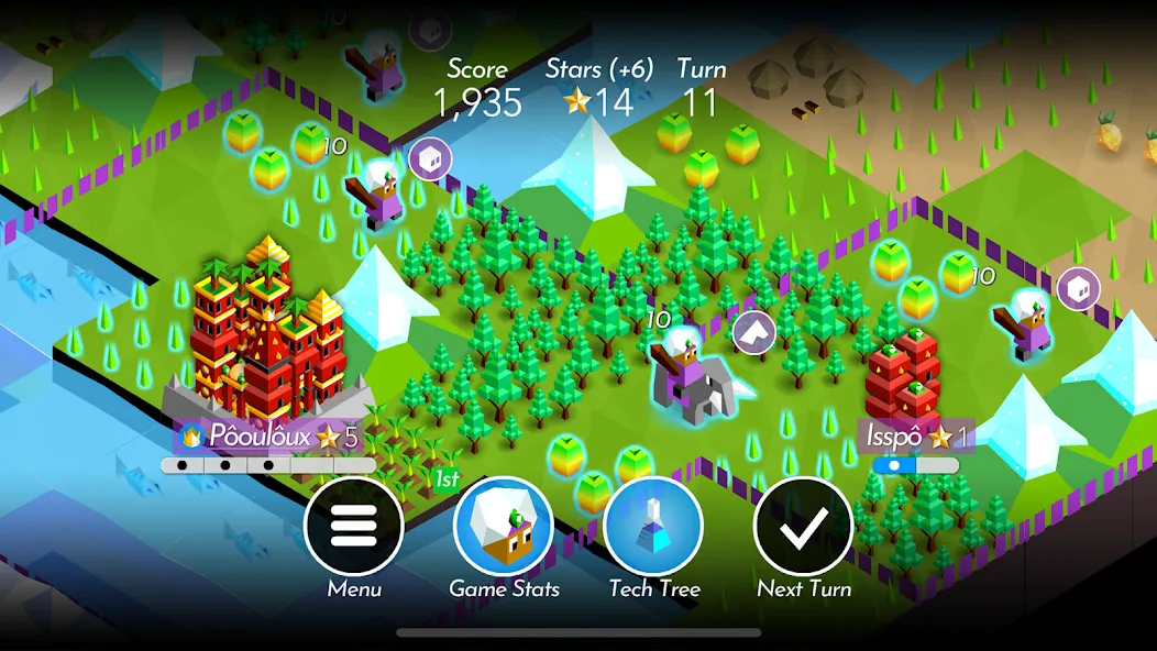 The Battle of Polytopia Mod APK Безлимитные ресурсы и открыты все племена — Скачать на Андроид — скриншот 5 The Battle of Polytopia Mod APK Безлимитные ресурсы и открыты все племена — Скачать на Андроид — скриншот 5