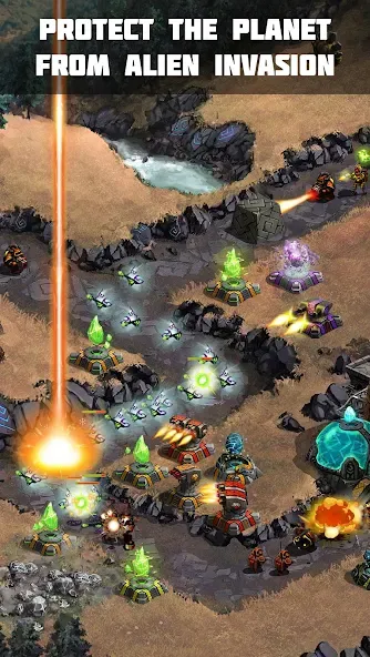 Скачать Ancient Planet Tower Defense на телефон — Безлимитные ресурсы и открыты все уровни — скриншот 1