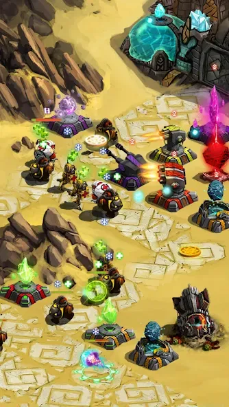 Скачать Ancient Planet Tower Defense на телефон — Безлимитные ресурсы и открыты все уровни — скриншот 4