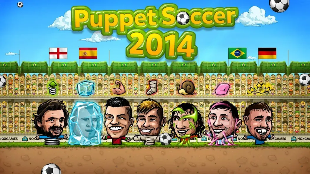 Скачать Puppet Soccer - Football — Безлимитные монеты и открытые команды — скриншот 4