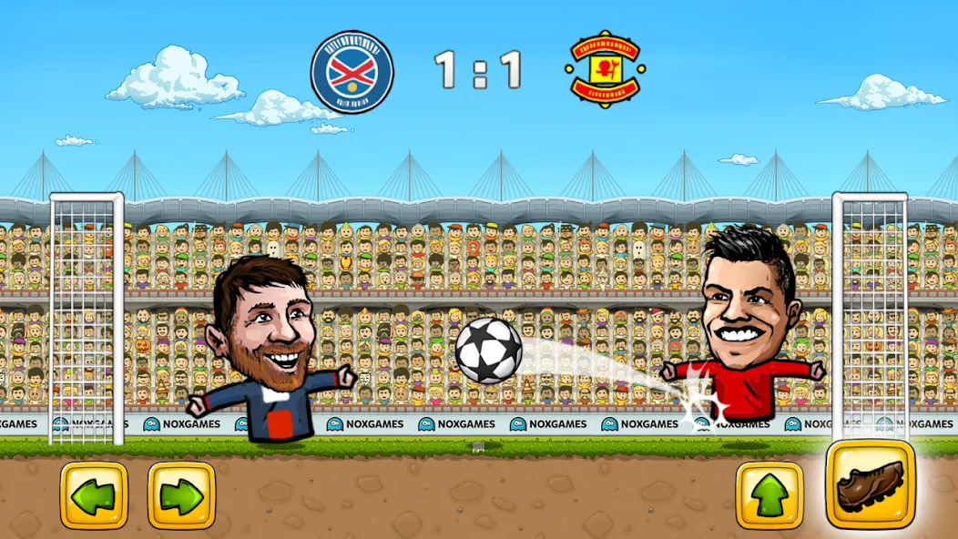 Скачать Puppet Soccer: Champs League на телефон — Безлимитные деньги и алмазы — скриншот 2