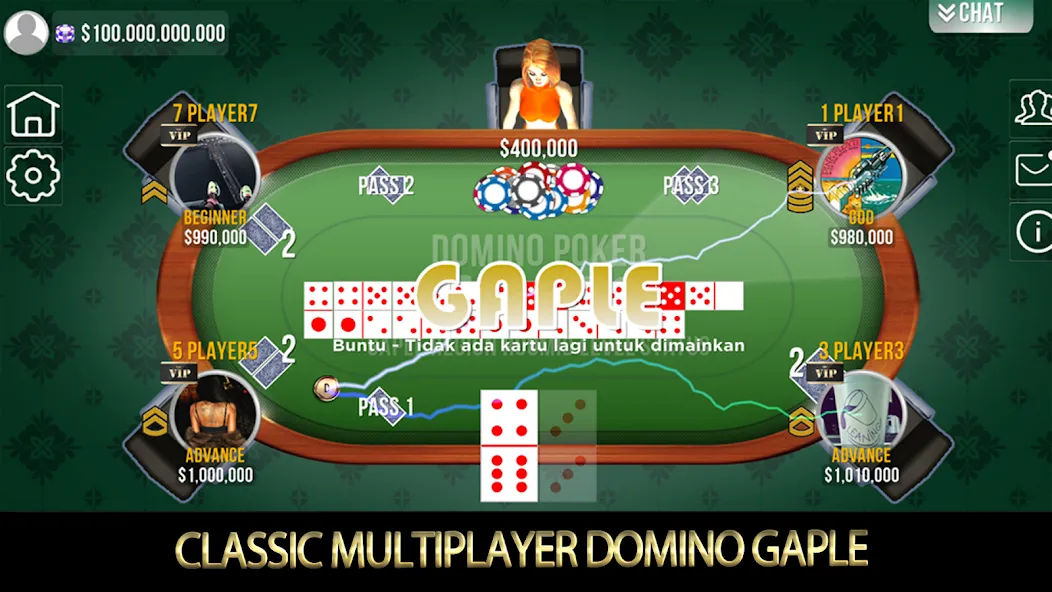 Скачать Domino Poker QiuQiu Gaple с модом — Безлимитные монеты и открыты все режимы — скриншот 1