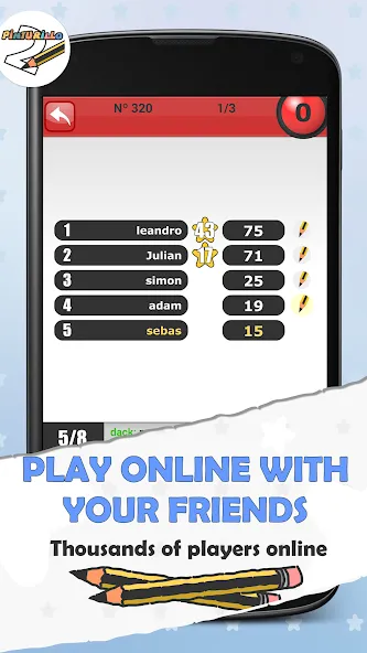 Скачать Pinturillo 2 - Draw and guess с модом — Бесконечные подсказки и монеты — скриншот 2 Скачать Pinturillo 2 - Draw and guess с модом — Бесконечные подсказки и монеты — скриншот 2