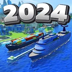 Скачать Sea Port: Cargo Boat Tycoon (Мод: Безлимитные деньги и ресурсы) на Андроид