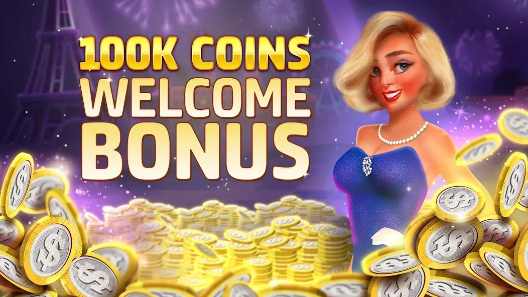 Vegas Downtown Slots & Words (Мод Безлимитные монеты и подсказки) — скриншот 5 Vegas Downtown Slots & Words (Мод Безлимитные монеты и подсказки) — скриншот 5