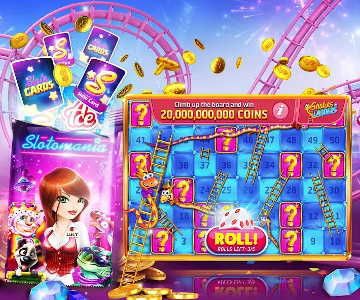Скачать Slotomania™ Slots Casino Games — Последняя версия (Безлимитные монеты и бесплатные вращения) — скриншот 5