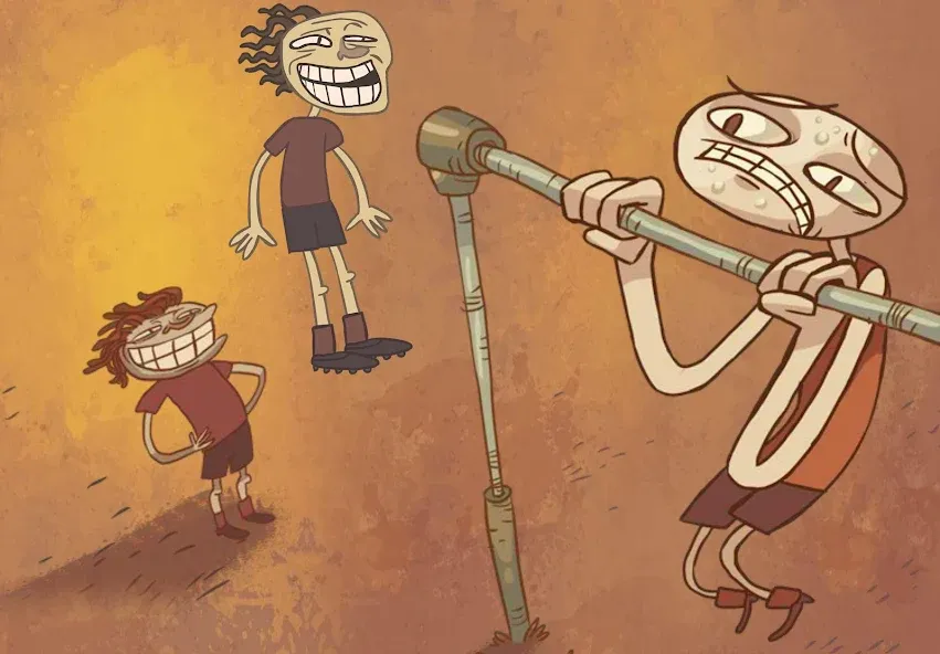 Troll Face Quest Sports Puzzle — Взломанная версия (Открыты все спортивные головоломки) — скриншот 1
