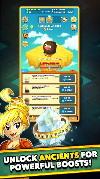 Скачать Clicker Heroes - Idle RPG MOD APK — Безлимитные деньги и урон — скриншот 5