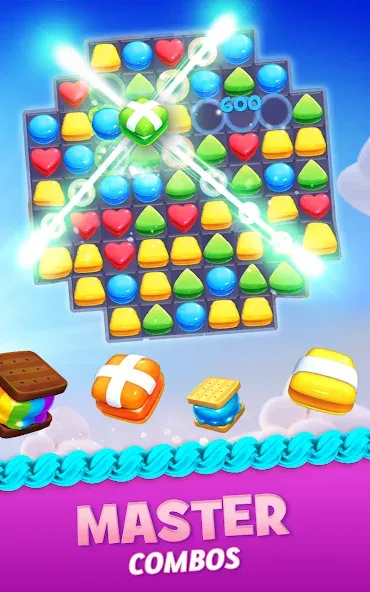 Cookie Jam Blast™ Match 3 Game — Безлимитные жизни и усилители — скриншот 5 Cookie Jam Blast™ Match 3 Game — Безлимитные жизни и усилители — скриншот 5