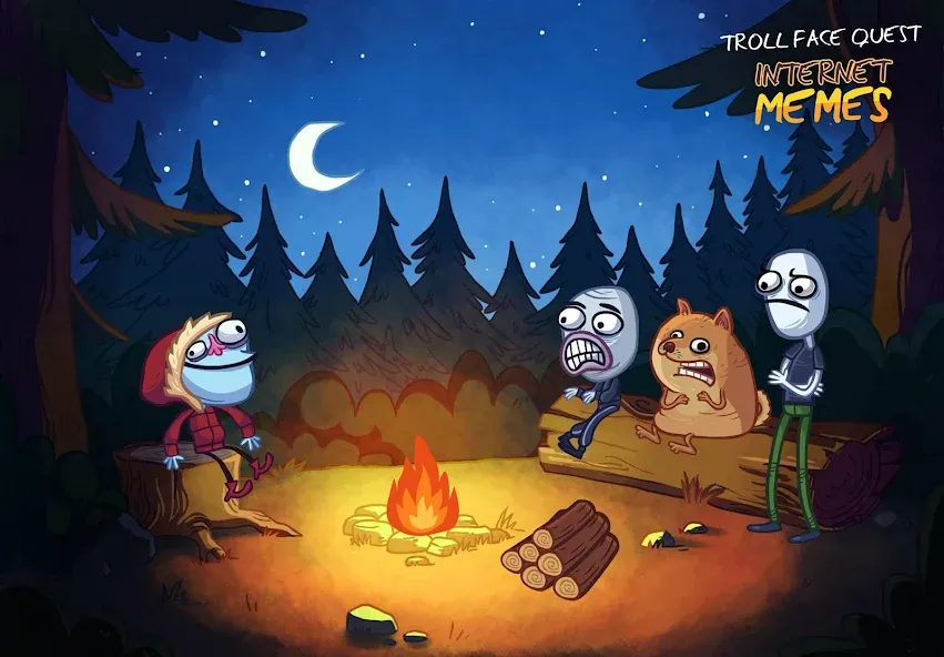 Скачать Troll Face Quest Internet Meme с модом — Безлимитные подсказки и открыты все уровни — скриншот 2
