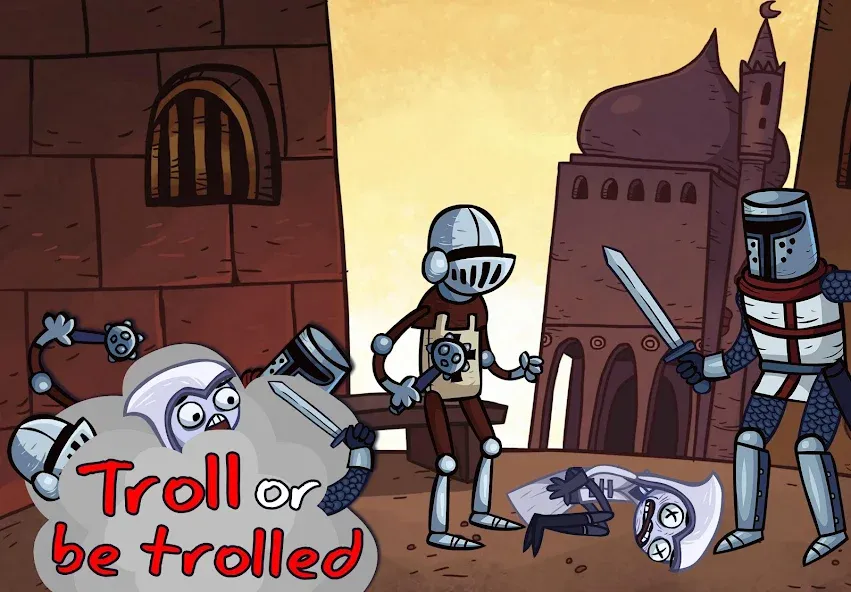 Скачать взлом Troll Face Quest: Video Games на Андроид — Открыты все уровни и подсказки — скриншот 3
