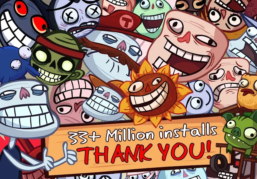 Скачать взлом Troll Face Quest: Video Games на Андроид — Открыты все уровни и подсказки — скриншот 5